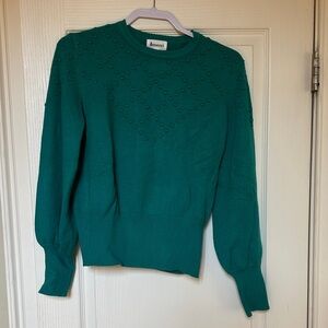 Emerald Green Women's Crew Neck Sweater by Demerci